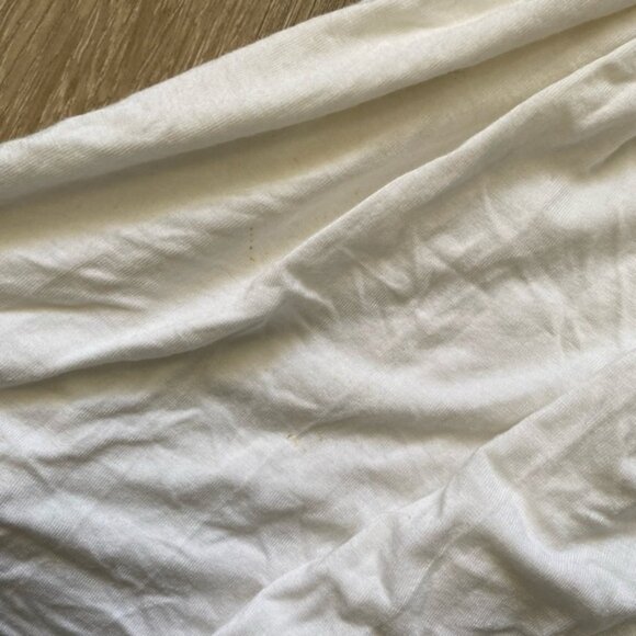 Sky Top White Draped Front Rhinestone Bling Halter Top - Picture 9 of 14